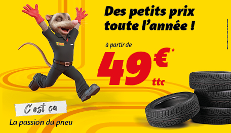 Des petits prix toute l'année , à partir de 49€